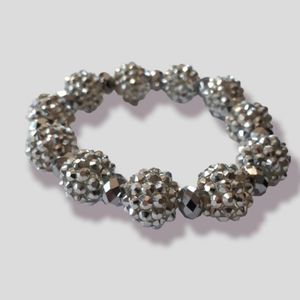 Silver ball bracelet